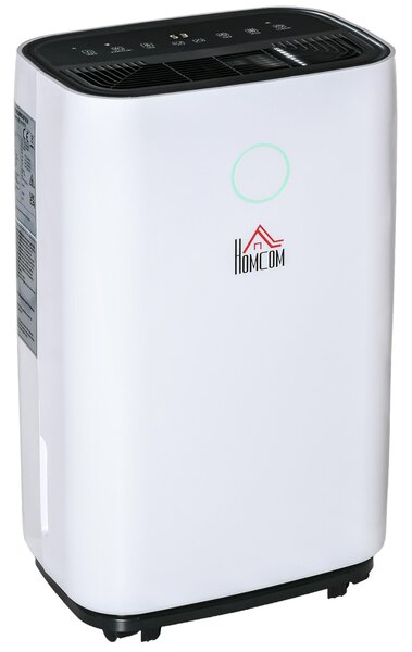 Deumidificatore d'Aria 20 Litri 378W 3 Modalità e 2 Velocità Bianco