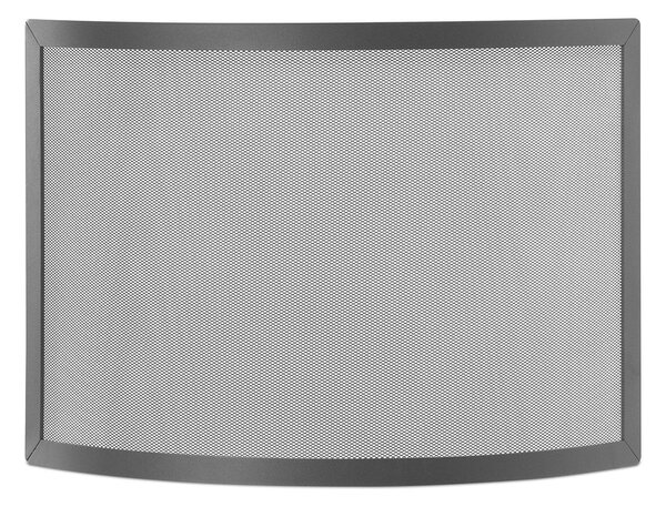 Parascintille Curvo 70x50 cm per Camino a Legna in Ferro Belfer 3007 Antracite