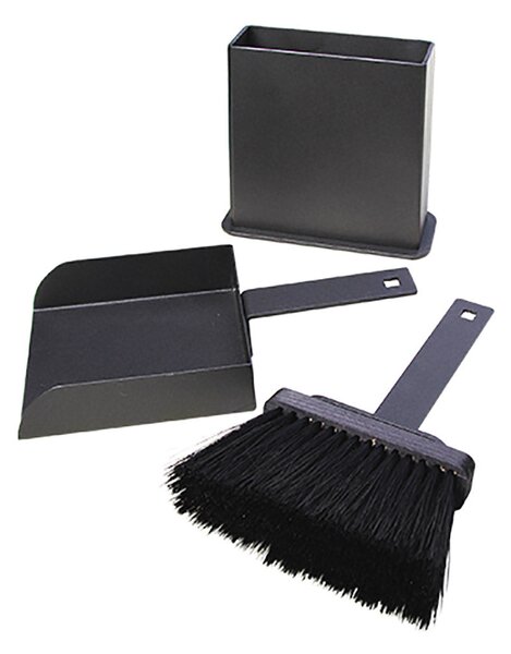 Set Paletta e Scopino per Pellet in Ferro con Contenitore Belfer 790 Antracite