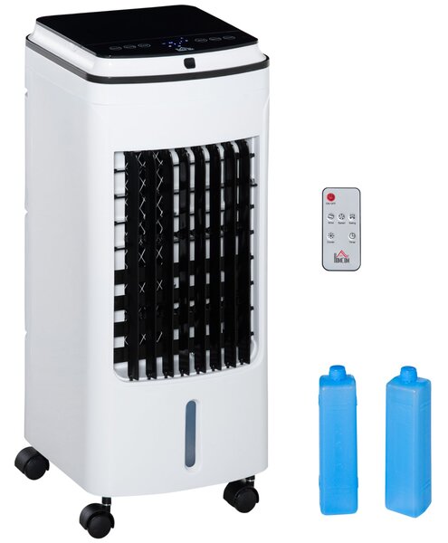 Raffrescatore Ventilatore Evaporativo 4 Litri 75W con Telecomando Bianco