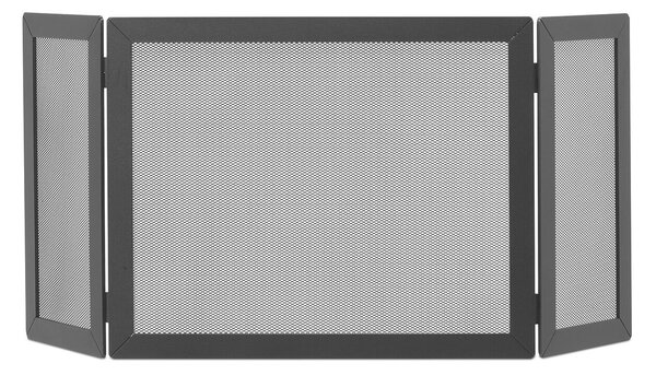 Parascintille con Antine 90x40 cm per Camino a Legna in Ferro Belfer 3008 Antracite