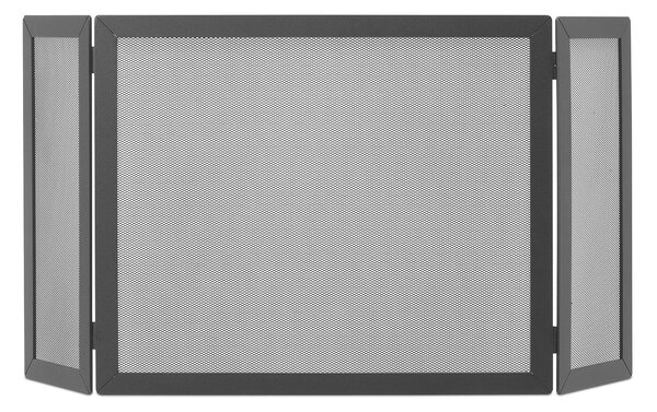 Parascintille con Antine 100x50 cm per Camino a Legna in Ferro Belfer 3009 Antracite