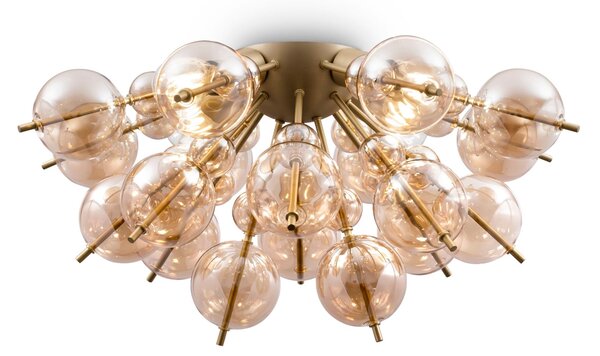 Plafoniera Modern in Metallo Bolla Ottone