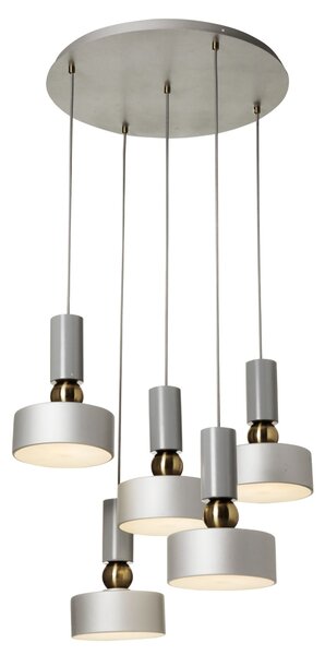 Lampada pendente Modern in Metallo Void Grigio