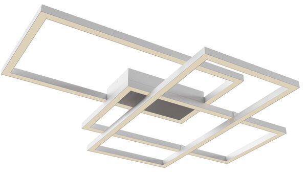 Plafoniera Modern in Metallo e Acrilico Rida Bianco