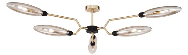 Plafoniera Modern in Metallo Ventura Opaco Oro