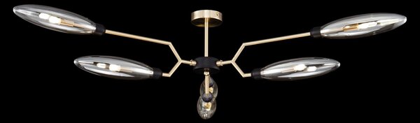 Plafoniera Modern in Metallo Ventura Opaco Oro