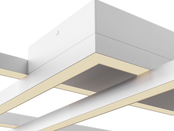 Plafoniera Modern in Metallo e Acrilico Rida Bianco
