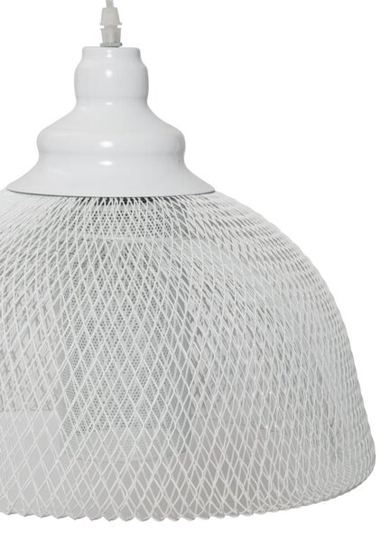 Paralume da Soffitto Net Ø37x28 cm Metallo Bianco