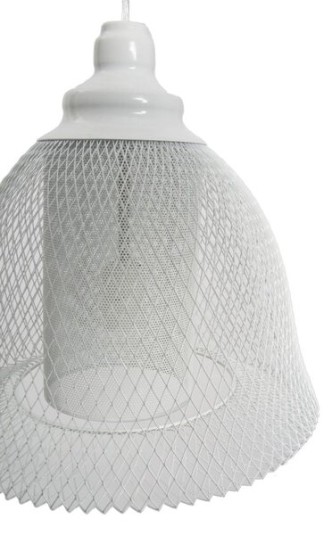 Paralume da Soffitto Net Ø31x33 cm Metallo Bianco