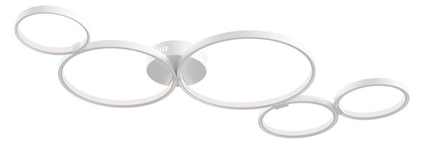 Plafoniera Modern in Metallo Olympia Bianco