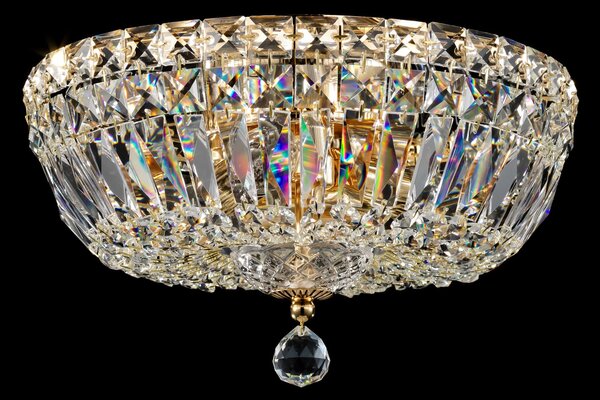 Lampadario Royal Classic in Metallo Basfor Oro Antique