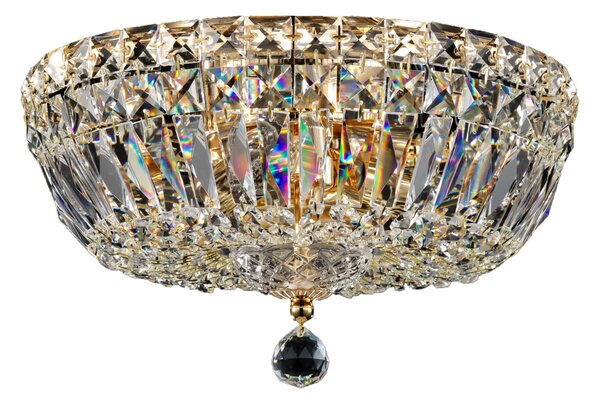 Lampadario Royal Classic in Metallo Basfor Oro Antique