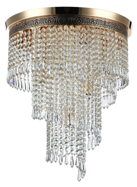 Lampadario Royal Classic in Metallo Cascade Oro