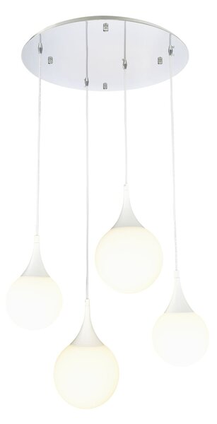 Lampada pendente Pendant in Metallo Dewdrop Bianco