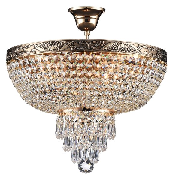 Lampadario Royal Classic in Metallo Palace Oro Antique