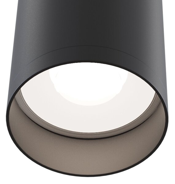 Plafoniera Ceiling & Wall in Alluminio Focus Nero