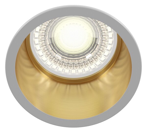 Faretto da incasso Downlight in Alluminio Reif Bianco con Oro