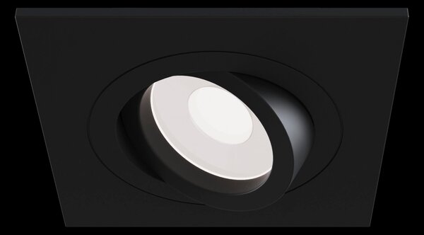 Faretto da incasso Downlight in Alluminio Atom Nero