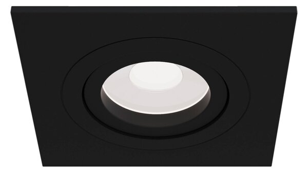 Faretto da incasso Downlight in Alluminio Atom Nero
