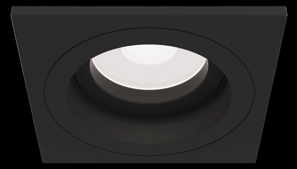 Faretto da incasso Downlight in Alluminio Atom Nero