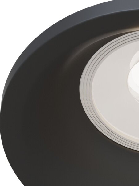 Faretto da incasso Downlight in Alluminio Slim Nero