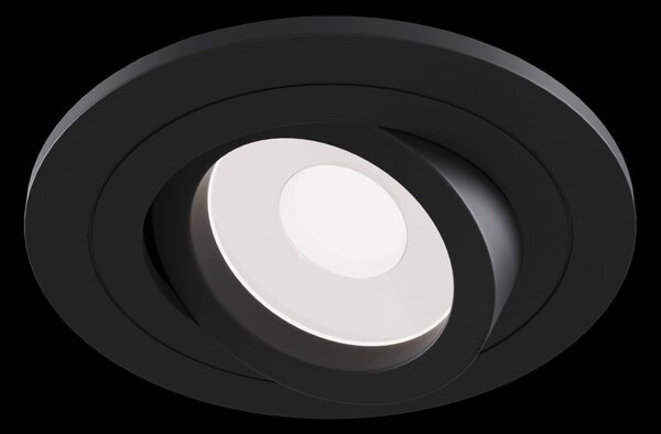Faretto da incasso Downlight in Alluminio Atom Nero