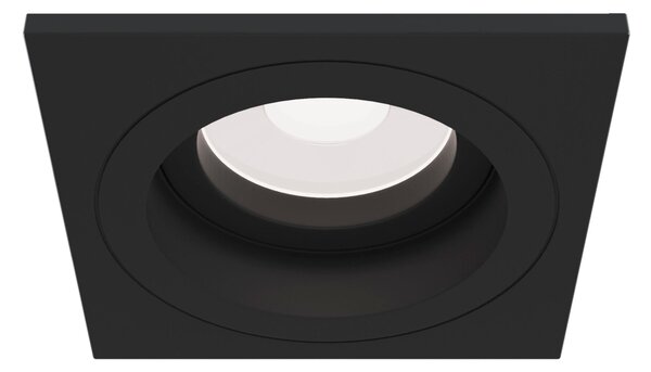 Faretto da incasso Downlight in Alluminio Atom Nero
