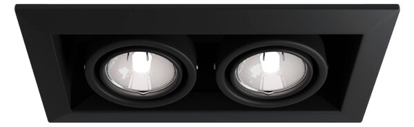 Faretto da incasso Downlight in Metallo Metallo Modern Nero