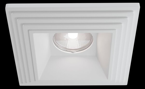 Faretto da incasso Downlight in Gesso Gyps Modern Bianco