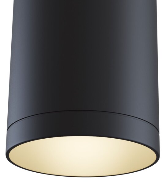 Faretto a Sospensione per Sistema Illuminazione Binario 50W GU10 in Alluminio Nero