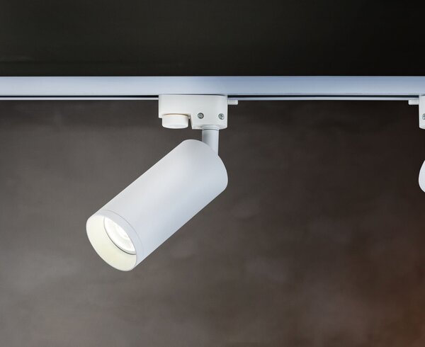 Faretto per Sistema Illuminazione Binario 50W GU10 in Alluminio Focus Bianco