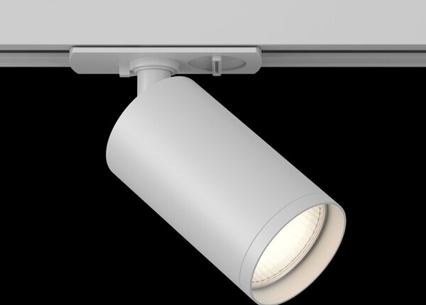 Faretto per Sistema Illuminazione Binario 50W GU10 in Alluminio Bianco