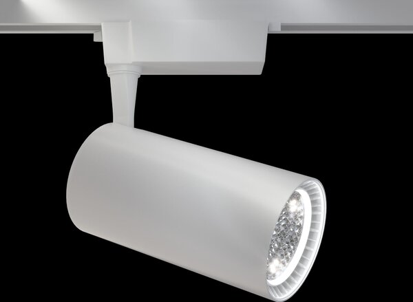 Faretto a LED per Sistema Illuminazione Binario 40W 4000K in Alluminio Vuoro Bianco