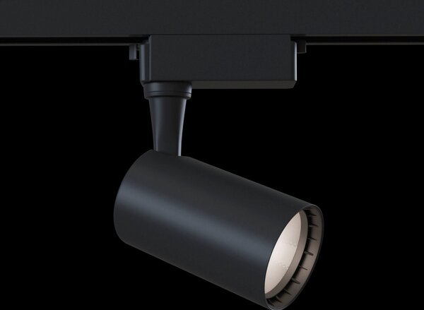Faretto a LED per Sistema Illuminazione Binario 6W 4000K in Alluminio Vuoro Nero