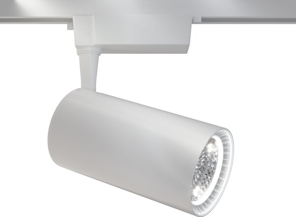 Faretto a LED per Sistema Illuminazione Binario 40W 4000K in Alluminio Vuoro Bianco