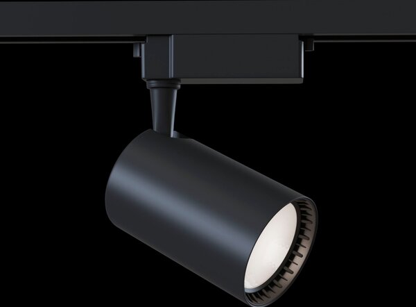Faretto a LED per Sistema Illuminazione Binario 17W 4000K in Alluminio Vuoro Nero
