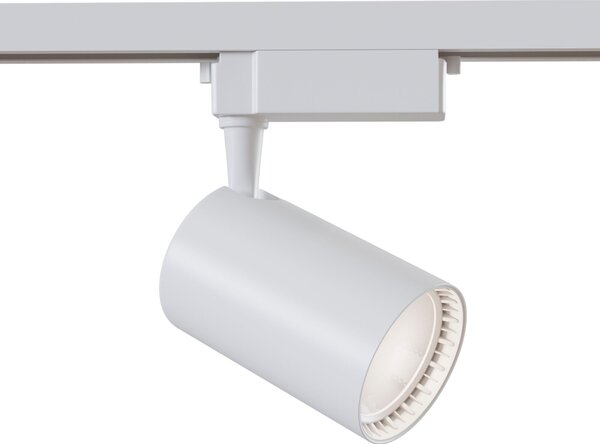 Faretto a LED per Sistema Illuminazione Binario 17W 3000K in Alluminio Vuoro Bianco
