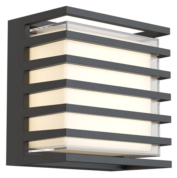 Lampada da parete Outdoor in Alluminio Downing Street Nero
