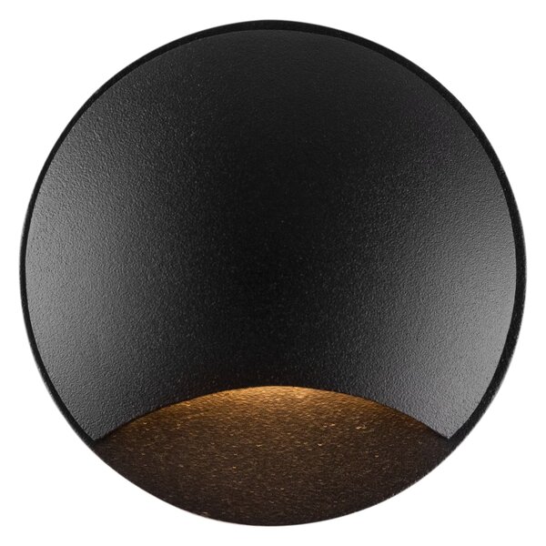 Faretto da incasso Outdoor in Alluminio Biscotti Nero
