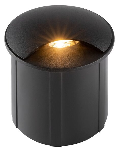 Faretto da incasso Outdoor in Alluminio Biscotti Nero