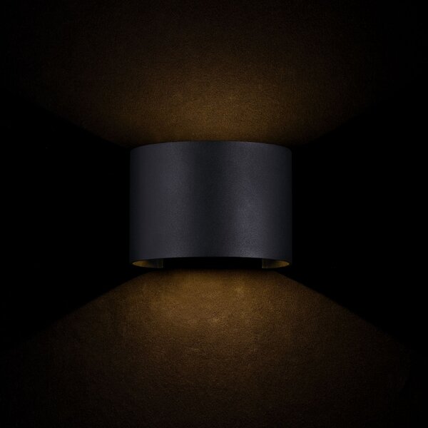 Lampada da parete Outdoor in Metallo Fulton Nero