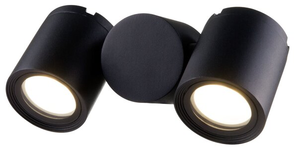 Lampada da parete Outdoor in Alluminio Wall Street Nero