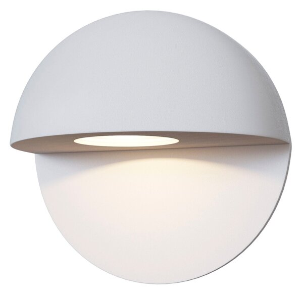 Lampada da parete Outdoor in Alluminio Mezzo Bianco