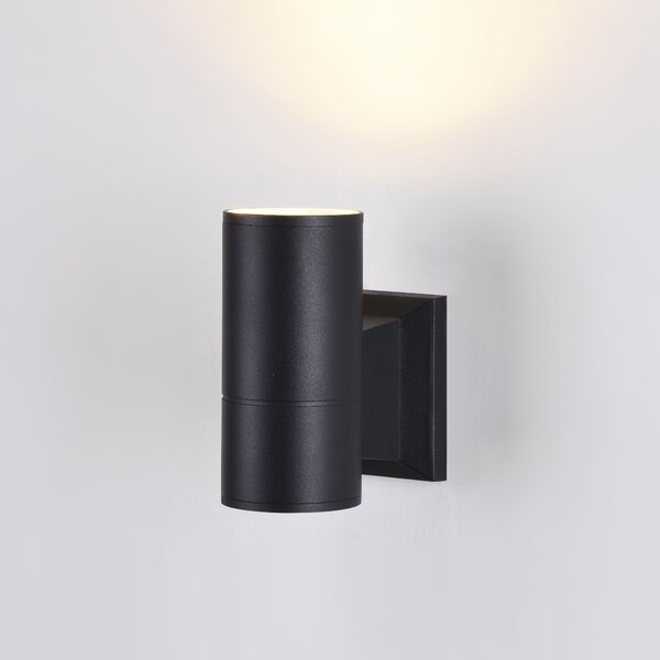 Lampada da parete Outdoor in Metallo Bowery Nero