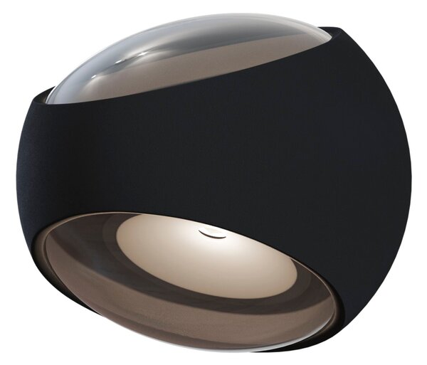 Lampada da parete Outdoor in Alluminio Stream Nero