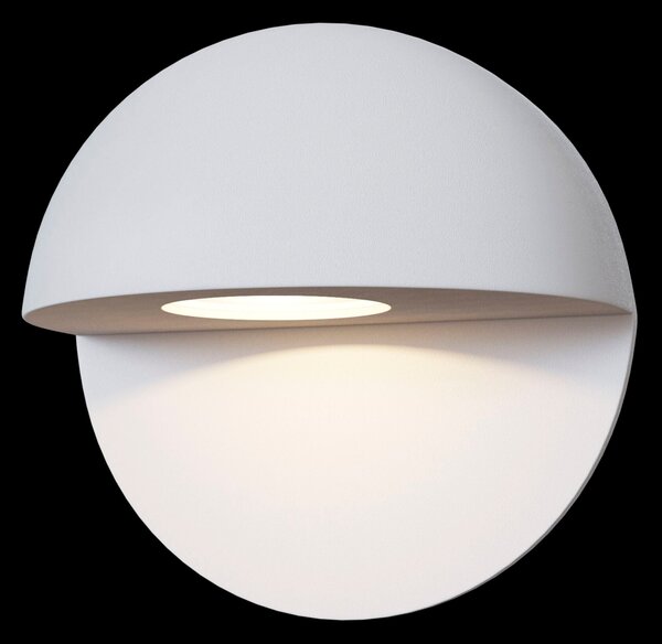 Lampada da parete Outdoor in Alluminio Mezzo Bianco