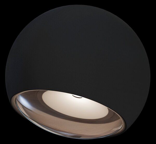 Lampada da parete Outdoor in Alluminio Stream Nero