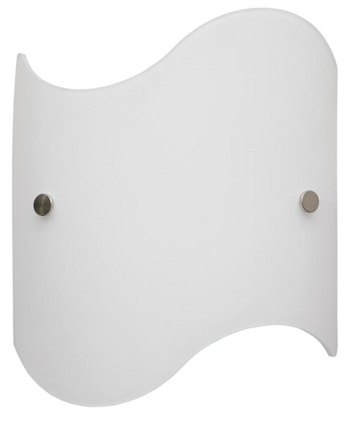 Applique 1xE27 Finali Cromo Vetro Lastra Bianco E-Energy Elda