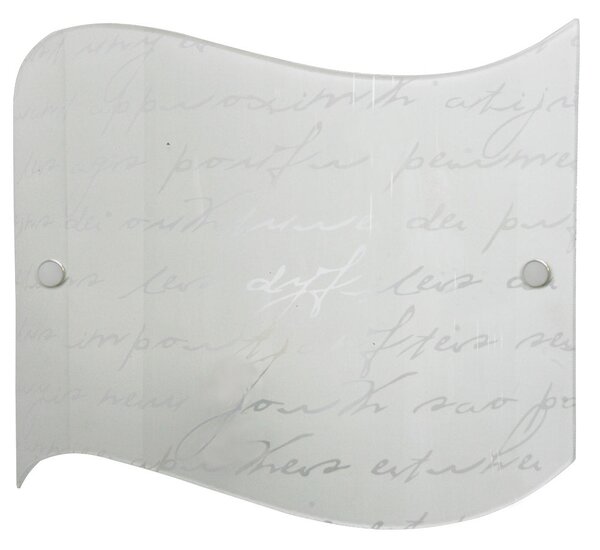 Applique 1xE27 Montatura Cromo Vetro Lastra Scritte E-Energy Veronica